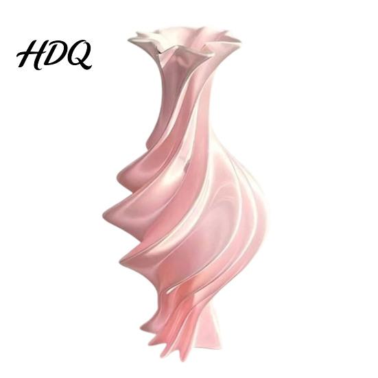 Esposizione Botanica Contemporanea Vaso Fiore Moderno Intrecciato Scultura Astratta Decorativa Stampata in 3D Vaso Artistico da Tavola Centrale per Fiori