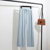 Pantaloni Larghi da Donna Taglie Forti in Seta di Ghiaccio: Vita Alta Estiva, Anti-Zanzare, Design Fresco e Fluido.
