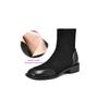 Krazing Pot Flock Autumn Winter Shoes Low Heels Size 43 Stretch Boots Back Preppy Style Street Wear Elastic Ankle Boots