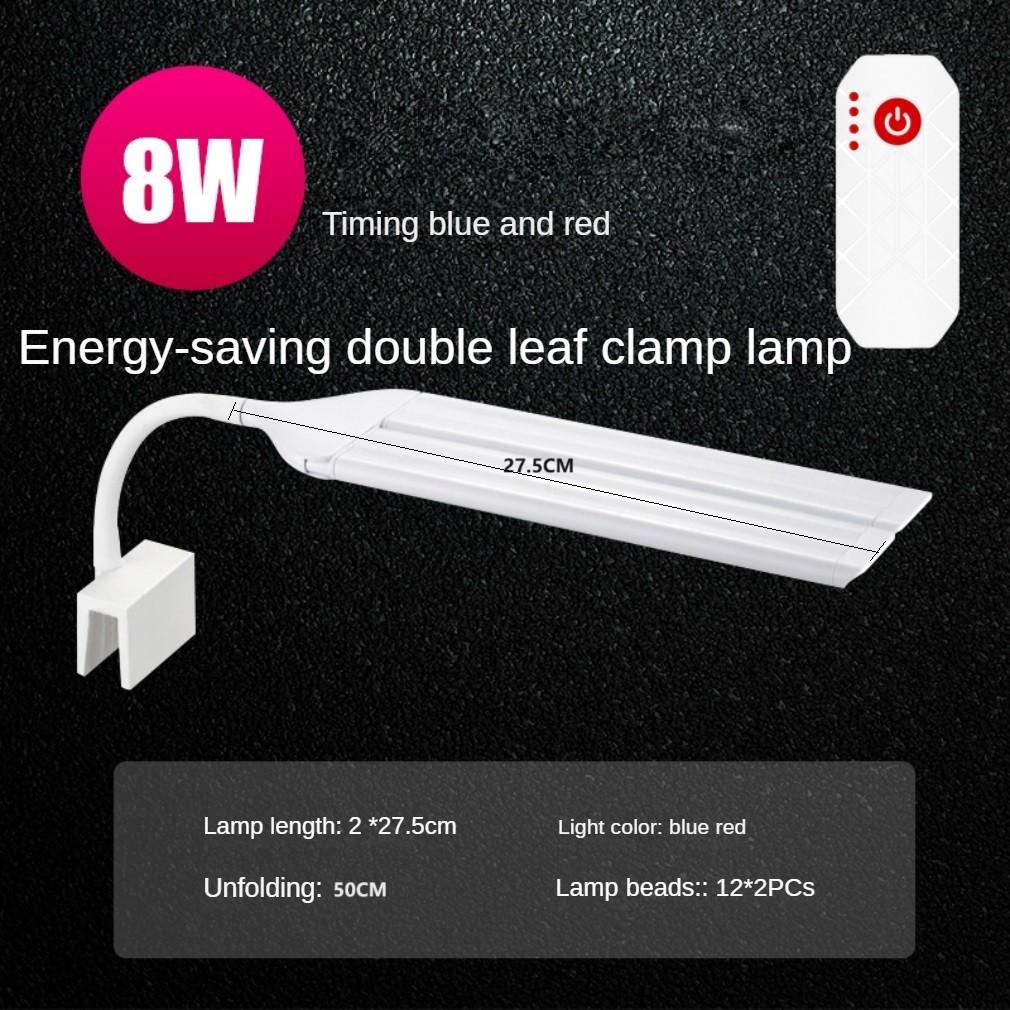 Lumină Acvariu Luminozitate Ridicată Pliabilă cu Două Brațe Rotativă la 180° Lampă LED Acvariu Ajustabilă Spectru Complet Lumină Acvariu