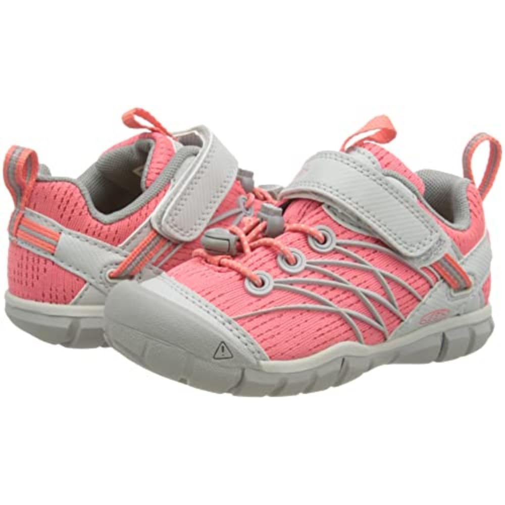 KEEN Kids' Chandler CNX Sneakers (Sizes 20.0-23.5cm), Lightweight, School and Athletic Shoes for Boys and Girls, Drizzle/Dubarry, Size 21.0cm