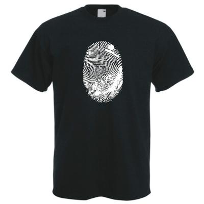 Fingerprint T-shirt Csi Crime Scene Miami New York La Detective Dna Police Tee