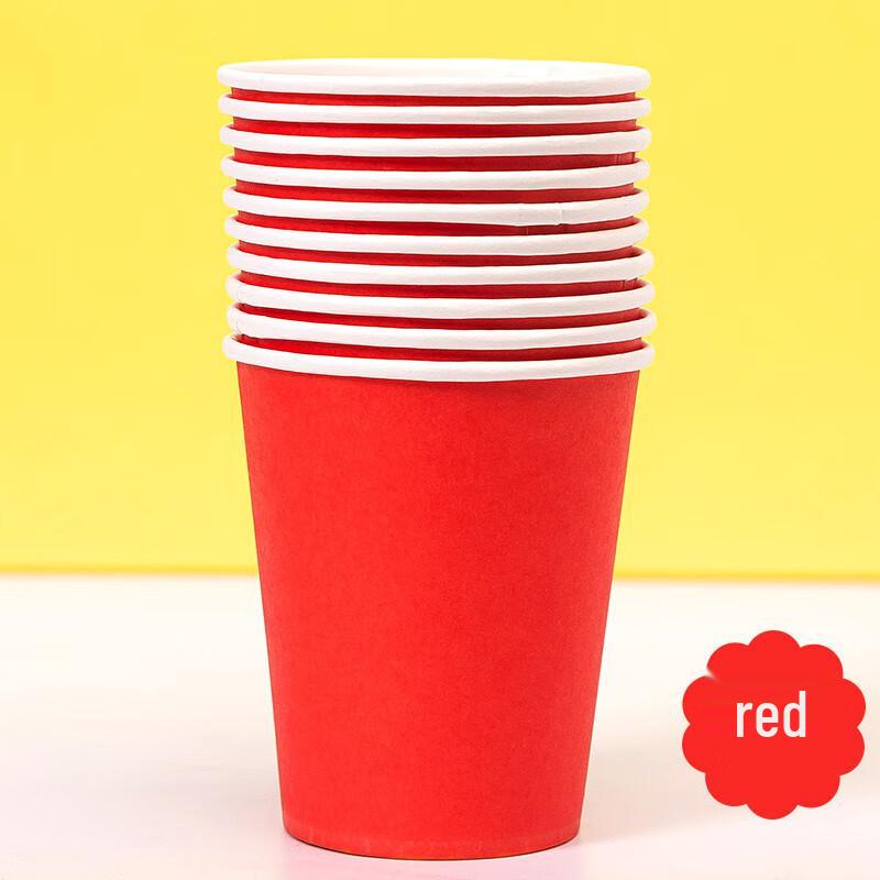 DYMAYKI Thickened Disposable Craft Paper Cups
