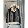 Fall/Winter Women's Series Double-Sided Collar Oversized Long-Sleeve Jacket Warm Coat