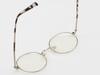 Alloaiweeo [Alo:Ctzen] Ci8704B C2 Modern Acetate Tip Silver Metal Round Glasses