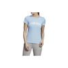 adidas Sports Style Short Sleeve T-Shirt Women Tops Light-Blue EI0695