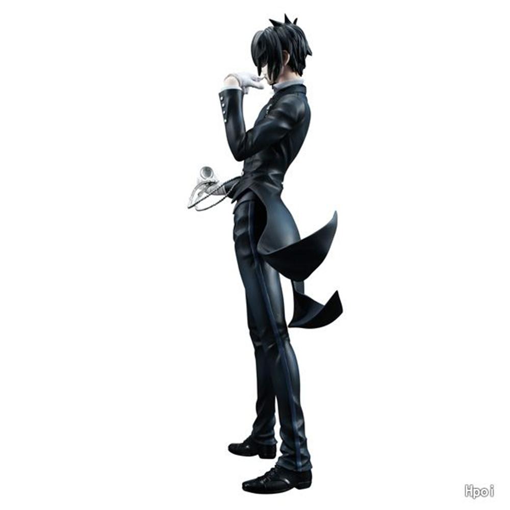 20CM Figurka Anime Black Butler Sebastian Michaelis Stojący Model Animacji Zabawki Prezenty Kolekcja Dekoracje Ozdoby PVC