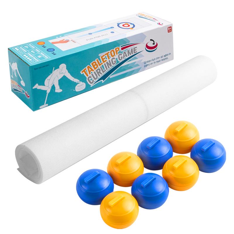 Gioco da Tavolo Curling: Battaglia Indoor per Due Giocatori per Divertimento e Apprendimento Genitore-Figlio
