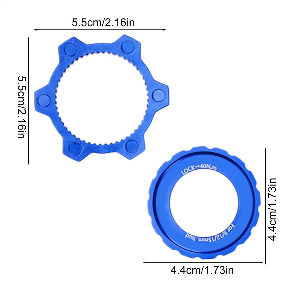 

Bicycle Centerlock To 6-Hole Adapter Mountain Bike Hub Center Lock Conversion 6 Bolt Disc Brake Rotor Bike Accessoires синий