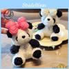 Bow Tie Delightful Panda Plush Keychain Cute Soft Key Ring Ideal For Creative Gifts