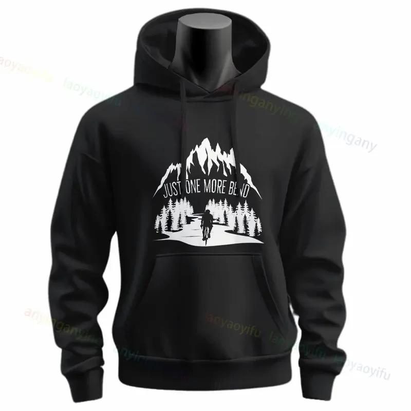 Rower Uśmiechnięta Twarz Miłośnicy Rowerów Zabawny Prezent na Kolarstwo MTB Bluza z Kapturem Slogan Grafika Bluzy z Długim Rękawem Wkładana Bluza z Kapturem