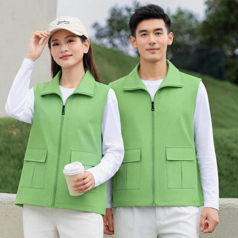 Premium Double-Layer Promotional Vest with Custom Logo for Supermarket Staff