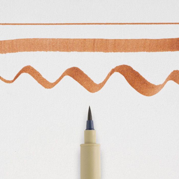 Stylo pinceau - SAKURA - PIGMA BRUSH - Marron - 0,000000 - Mixte