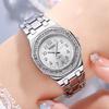 SKMEI Women Quartz Wristwatch Dial Rhinestone Bezel Full Zinc Alloy Bracelet Thin Elegant Luxury Business Ladies Watch 2508