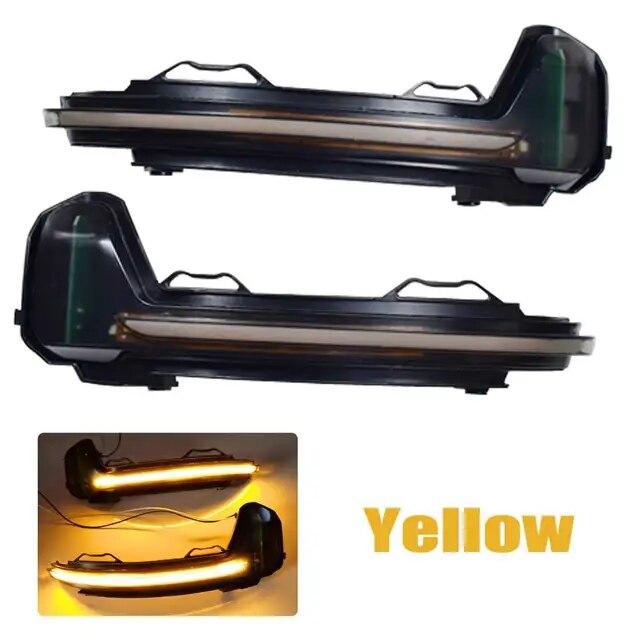 For VW Tiguan MK2 2017 2018  Touareg MK3 EU  LED Dynamic Turn Signal Light Flasher Flowing Water Blinker Flashing Light