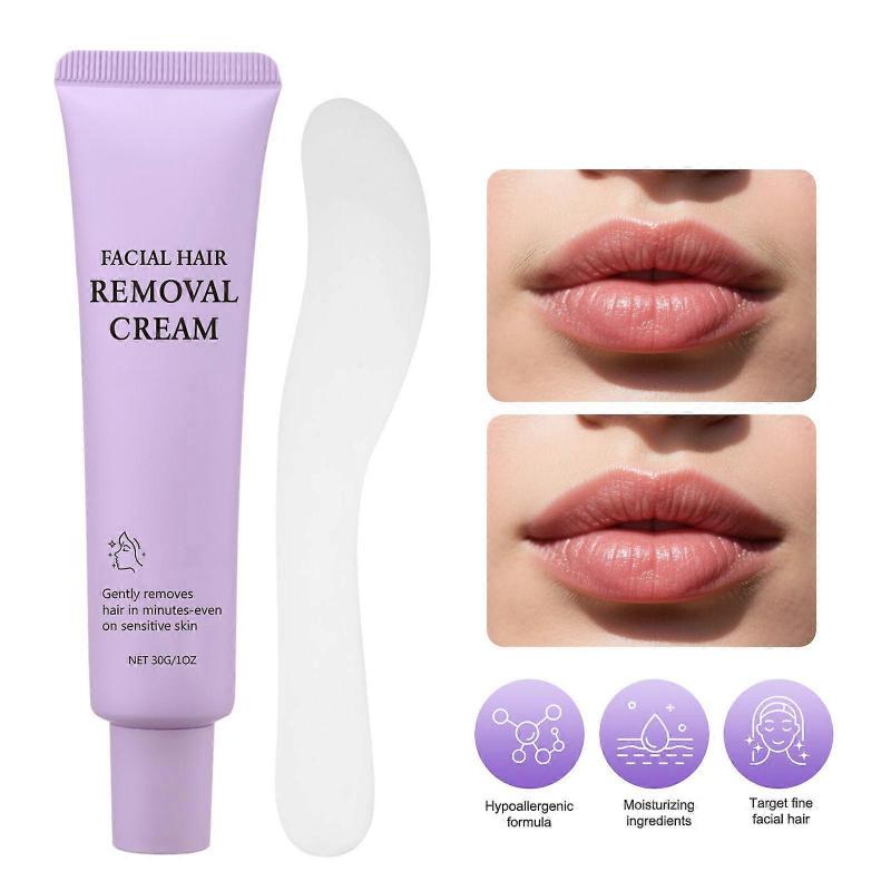 Facial Hair Removal Cream for Women, Gentle Face Hair Removal Cream for Sensitive Skin, Facial Hairs Remover Creams for Face Chin Upper Lip for Smooth