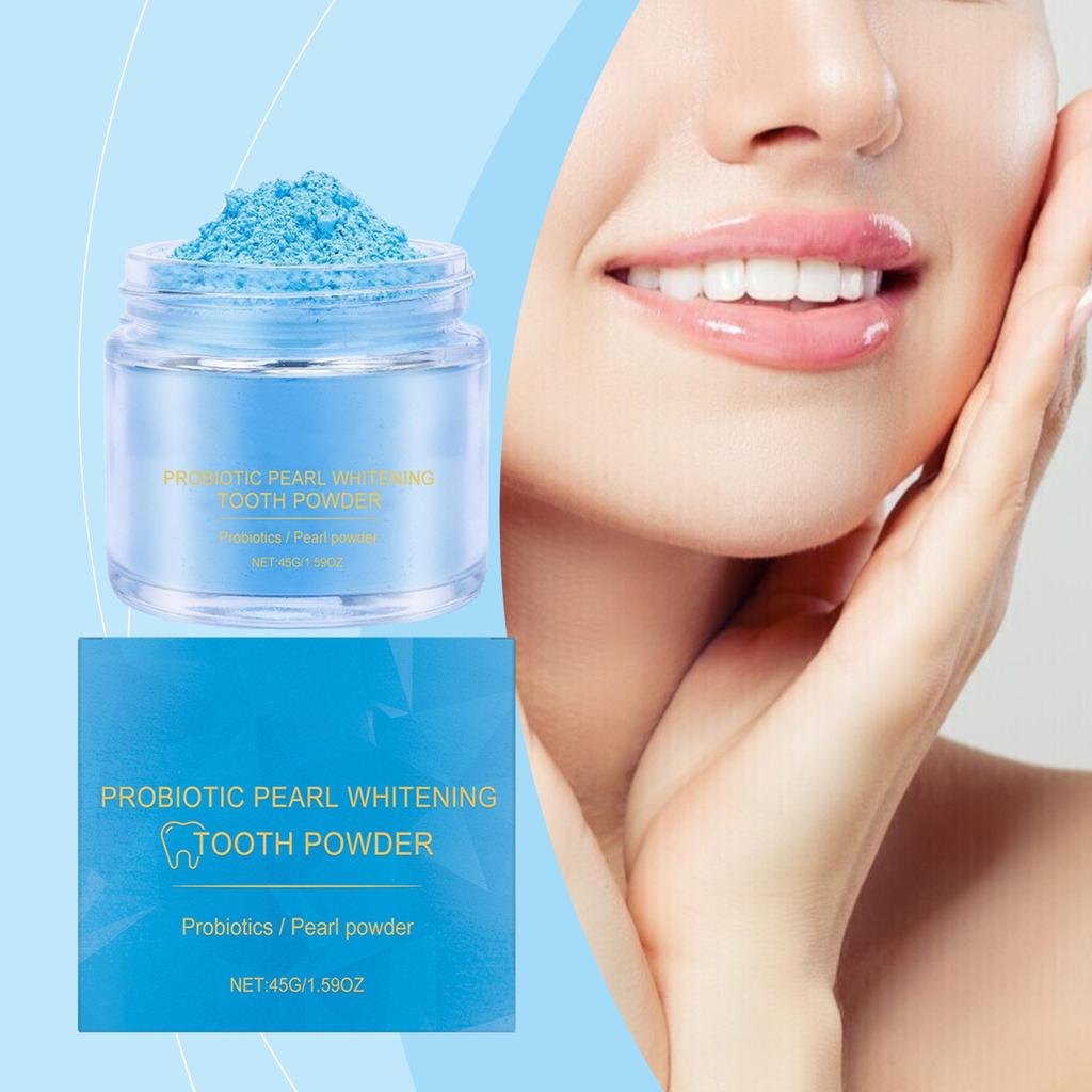 Brightening Tooth Powder, Mild , Teeth Cleaning, Fresh Breath, Shiny, Clean Teeth And Mouth 45g