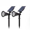 Solar 7-LED Farbwechselnde Bodenleuchte (2er-Pack)