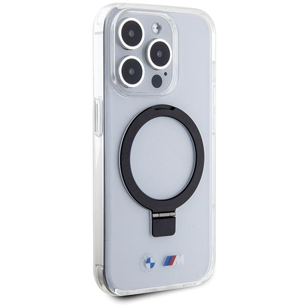 Etui Do iPhone 15 Pro BMW Ring Stand MagSafe Przeźroczyste