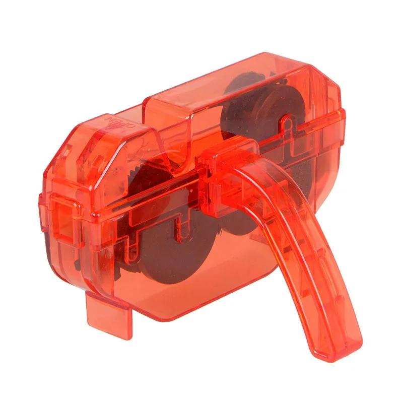 

Портативный очиститель цепи велосипеда, щетки для велосипеда, скребок, моющий инструмент, уход за оборудованием, набор для чистки горного велосипеда, аксессуары красный