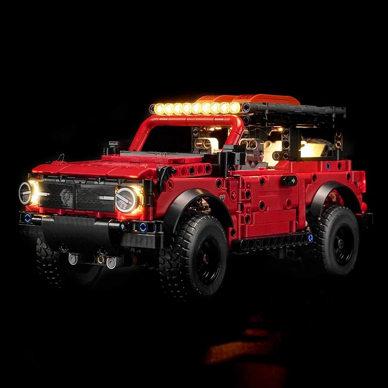 Световой набор, совместимый с Lego 42213 Ford Bronco SUV - Без модели, только свет, светодиодные аксессуары, совместимые с Lego 42213 (Стандартная версия) Standard Version