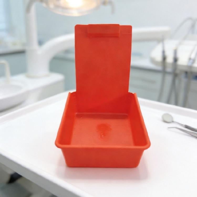 Dental Lab Storage Box With Clip Dental Working Lab Pan For Denture Mold Transport And Organization In Workshop
