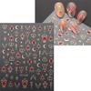 9 Sheets Bronzing Nail Art Stickers Sun Star Heart Nails Stickers Self-Adhesive Manicures Stickers 3D Nails Decals