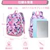 VASCHY Backpack for Lightweight A4 Perfect for and Cute Bag with Chest Butterfly Design Kids, Girls, Daypack, Size, Kindergarten, Daycare, School,