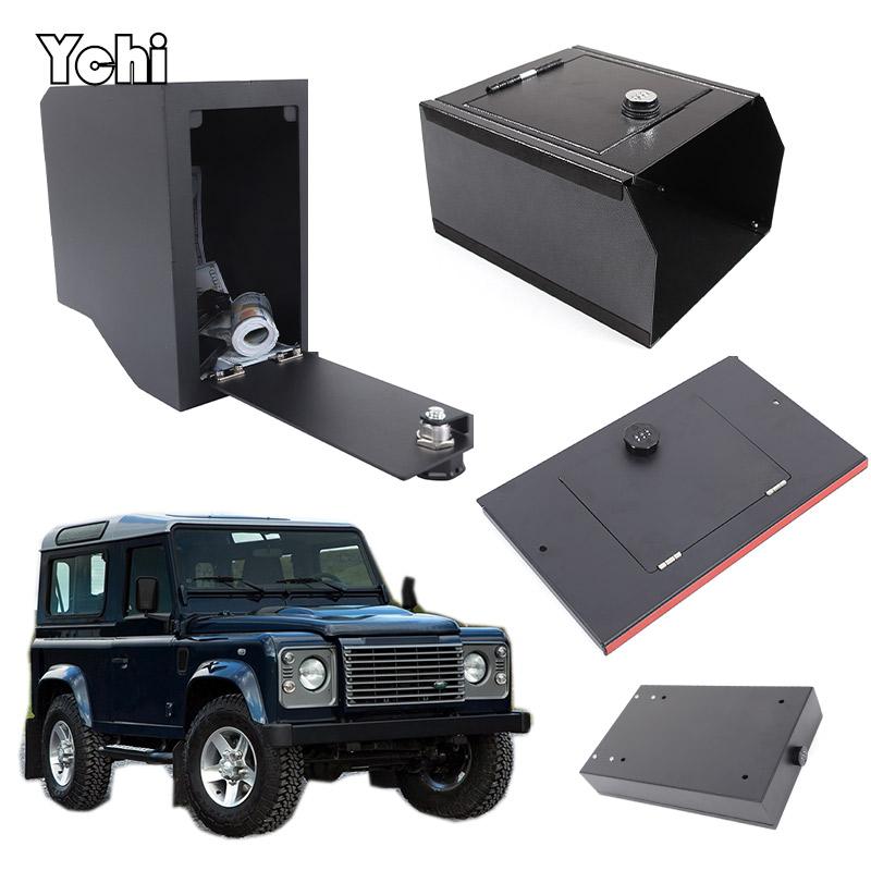 For Land Rover Defender 90 110 130 2004-2018 Aluminum Alloy Car Security Safe Box Storage Privacy Protection Car Accessories BQQ1