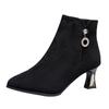 Fashion Female Short Shoes Fleece-Lined Moccasin Warm Booties Suede Footwear New In Large Size Chic and Elegant Y2k Women's Ankle Boots