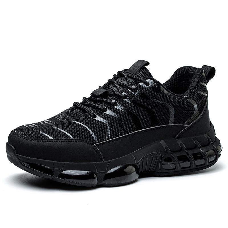 Lightweight Rotating Button Safety Shoes - Anti-Smash, Anti-Puncture; Ideal for Construction & Labor Work