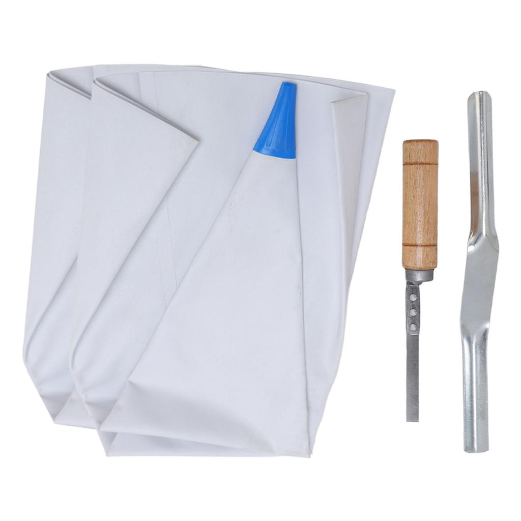 Tile Grout Masonry Mortar Bag with Brick Jointer and Tuck Pointer Reusable Easy To Clean Cement Sealer Bag Piping Bag