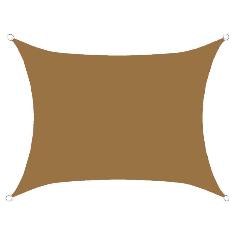 Rectangular 2x2.5m Waterproof, Sunproof, UV-Resistant Outdoor Shade Sail