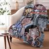 M-Mr B-Beans Throw Soft Flannel Throw Summer Blanket Lightweight Cozy Nap Blanket For Sofa Bed Travel