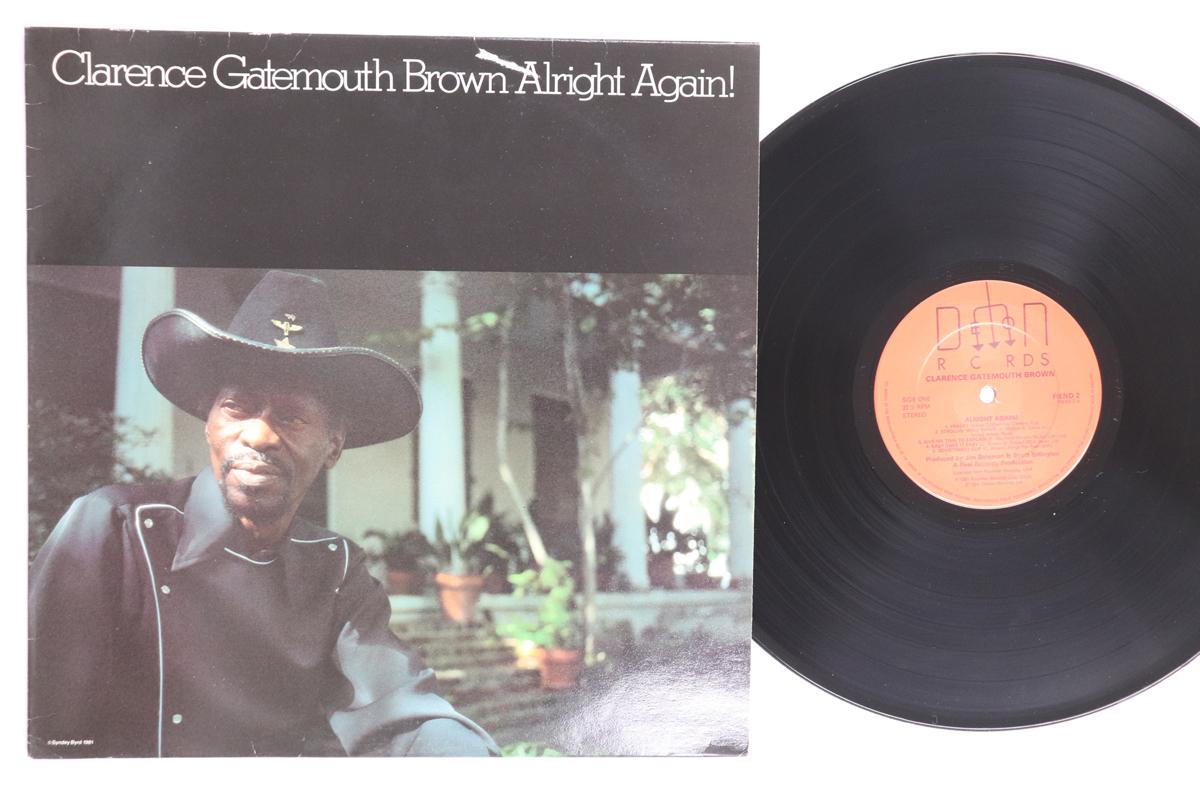 

LP Record CLARENCE GATEMOUTH BROWN Alright Again FIEND2 DEMON 1984 UK Blues Used