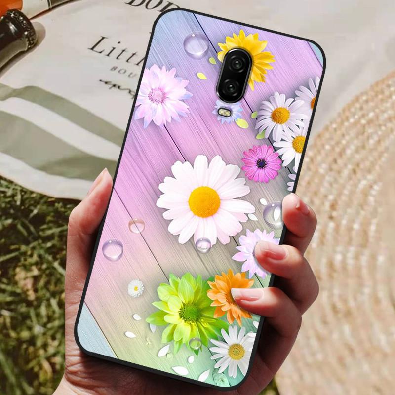 For Oneplus 6 6T Case Silicone Soft TPU Back Cover Phone Case For One Plus Oneplus 6t 6 T Case Black Cover Coque Fundas Capa