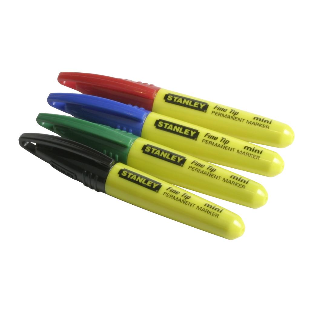Stanley Mini Permanent Marker Pen (Pack of 4)