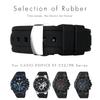 25mm Rubber Silicone Watchband Fit for CASIO Edifice 5119 EF-552 EF-552D Black Waterproof Strap Butterfly Buckle Needle Buckle