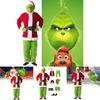 The Grinch Themed Christmas Cosplay Suit With Polyester Material For Stage Performances