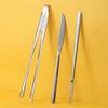 Ru Han Large 304 Stainless Steel BBQ Tongs Set