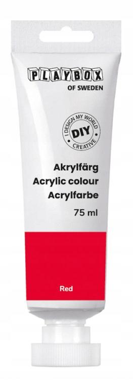 Diy Acrylic Paint Red in a Tube 75ml