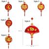 Reusable Lucky Character Door Stickers Traditional Spring Festival Door Hanging  Entrance