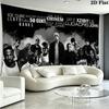 Rapper Wandteppich Ästhetischer Wandbehang Bedruckter Stoffdecke Dekorative Wandteppiche für Schlafzimmer Wohnzimmer Heimdekoration