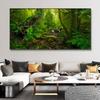 Sunrise Forest Obraz na plátně Moderní přírodní krajina Plakáty a obrazy Nástěnné umělecké obrazy do obývacího pokoje Home Decor Bez rámu