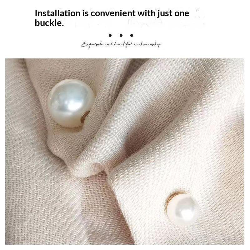 Pearl Sleeve Clips 2 Pack No Sew No Trace Clothing Holders for Adjusting Long Sleeves Weekend Outings