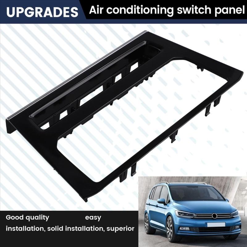 Accuracy Fit Touch Screens Climate Control Frame ABS Housing No Tools Required 5TD863042B Replacement for Car Touran