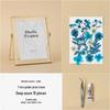 Nordic Creative DIY 3D Dried Flower Frame Kit - Simple Metal & Glass with Glue