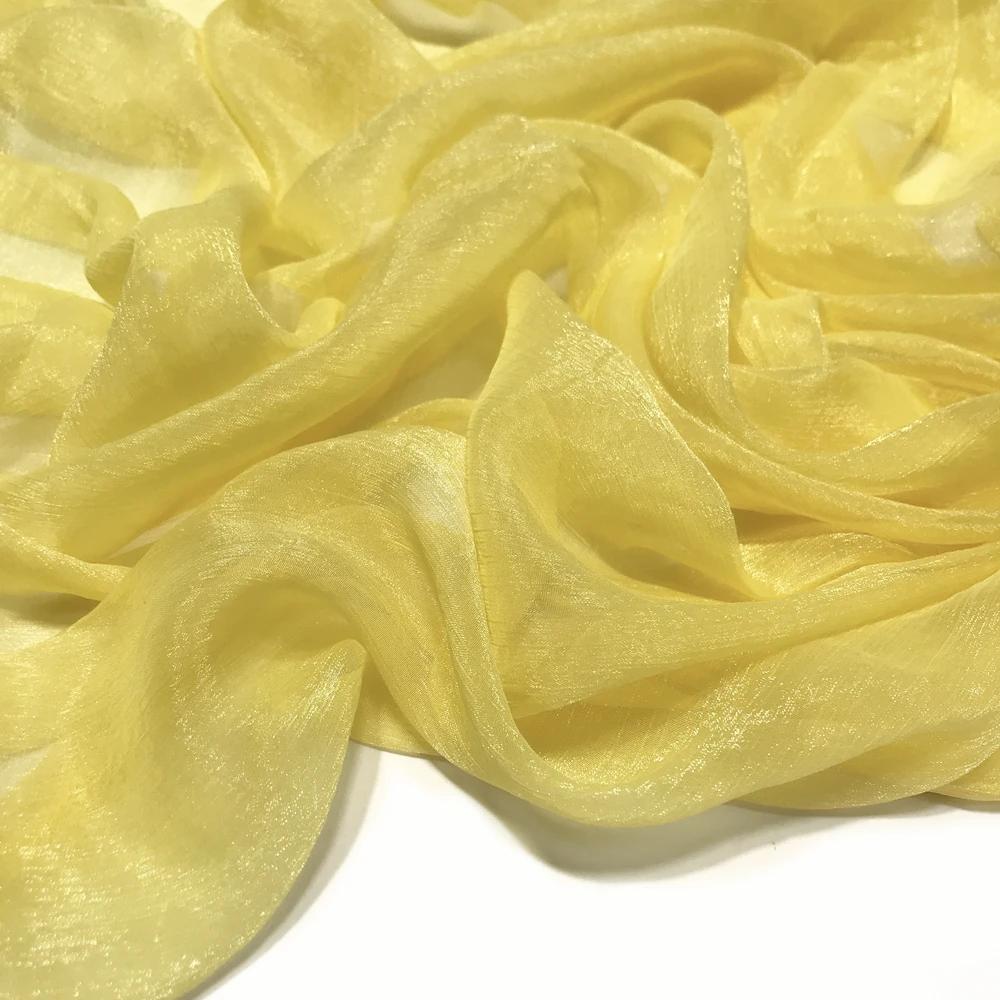 30D Silk Crepe Chiffon Fabric for DIY Hanfu Dress Is A Silver-thread Wrinkled Doll Dress Cos Fabric 100x150cm