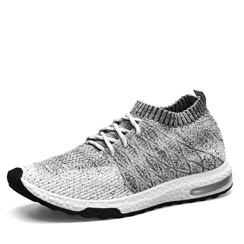 Plus Size Summer Air Cushion Sneakers Socks Men 'S Running Shoes Sport Men Sports Shoes For Boys Blue Orange Knit Boty