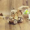 Wooden Excavator Children's Toy Car Wooden Crafts Ornaments